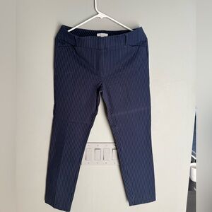 New York and company Navy Pinstripe Pants